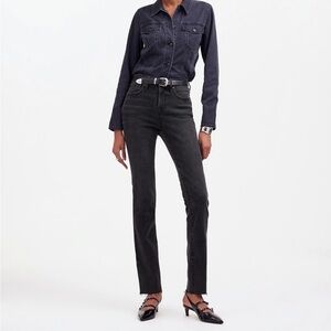 Madewell Stovepipe Black Jeans